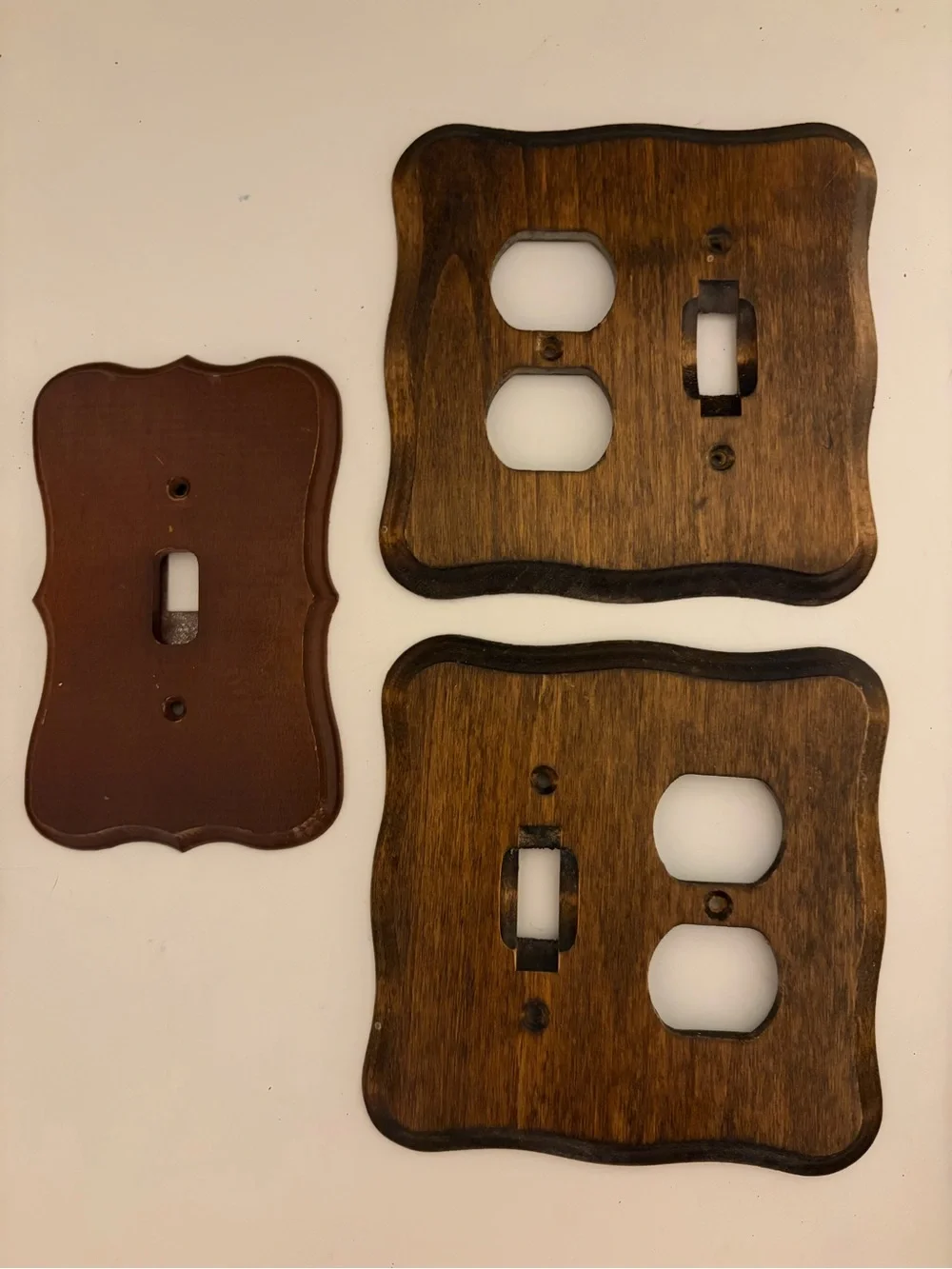 Wooden Vintage Light Switch & Outlet Covers - Brown